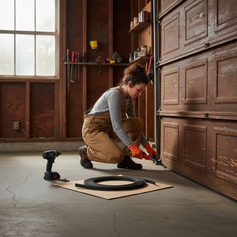 Garage Door Seal Installation detail